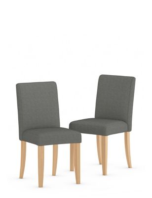 M&S Set of 2 Milton Plain Dining Chairs