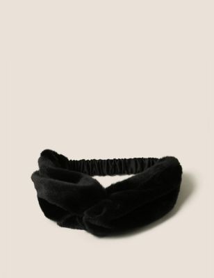 M&S Womens Faux Fur Headband