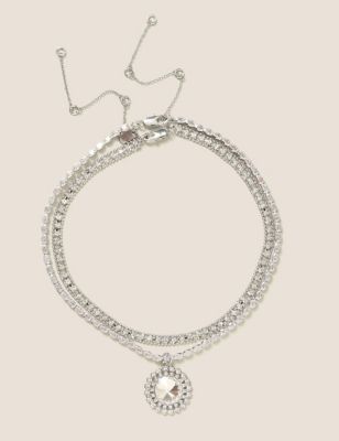 M&S Womens Cupchain Choker Necklace