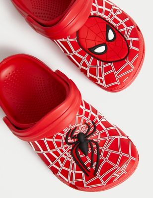 M&S Kids Spider-Man Slip-on Clogs (4 Small - 13 Small) - 4SSTD - Red, Red