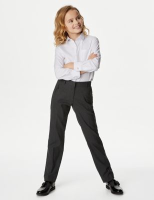 M&S Girls Girls' Slim Leg Additional Length Trousers (2-18 Yrs)