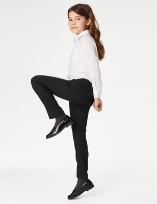 M&S Girls Girls' Slim Leg Regular Fit School Trousers (2-18 Yrs)