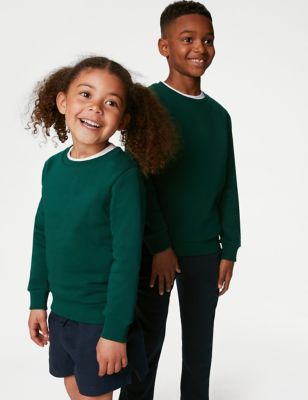 Goodmove Unisex School Sweatshirt (3-16 Yrs) - 5-6 Y - Black, Black,Bottle Green,Royal Blue,Navy