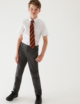 M&S Boys Boys' Cotton Skin Kind School Trousers (2-18 Yrs)