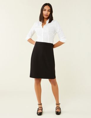 Finery London Womens Knee Length Pencil Skirt - 20 - Black, Black