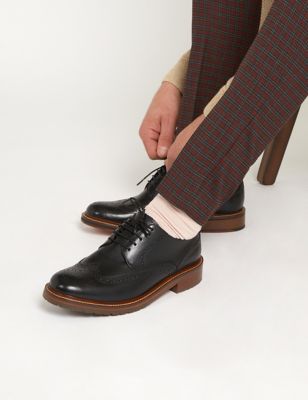 Jones Bootmaker Womens Leather Derby Shoes - 9 - Black, Black,Tan