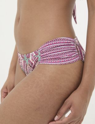 Fatface Womens Paisley High Leg Bikini Bottoms - 8 - Multi, Multi