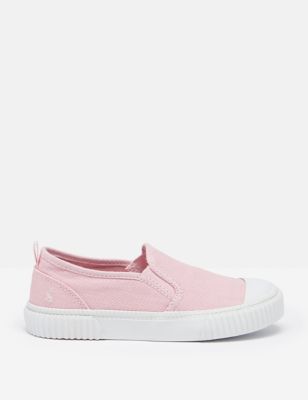 Joules Girl's Kid's Canvas Trainers (8 Small - 2 Large) - Pink, Pink