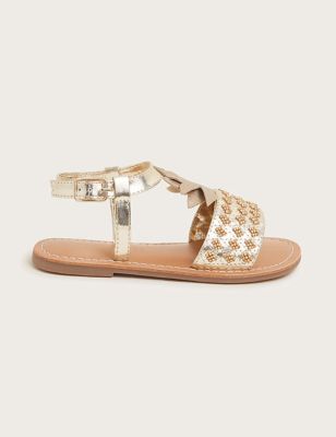 Monsoon Girls' Pineapple Sandals (9 Small - 4 Large) - 1 - Gold, Gold