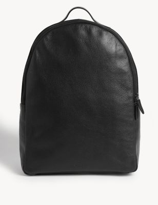 M&S Jaeger Mens Leather Backpack