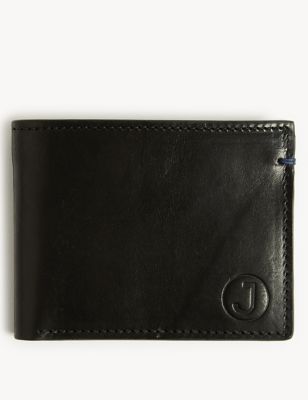 M&S Jaeger Mens British Luxury Leather Bi-Fold Wallet