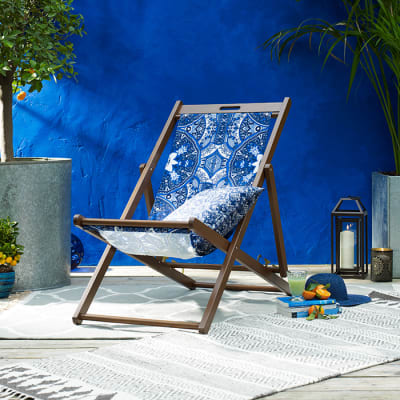 Patterned deck chair sale